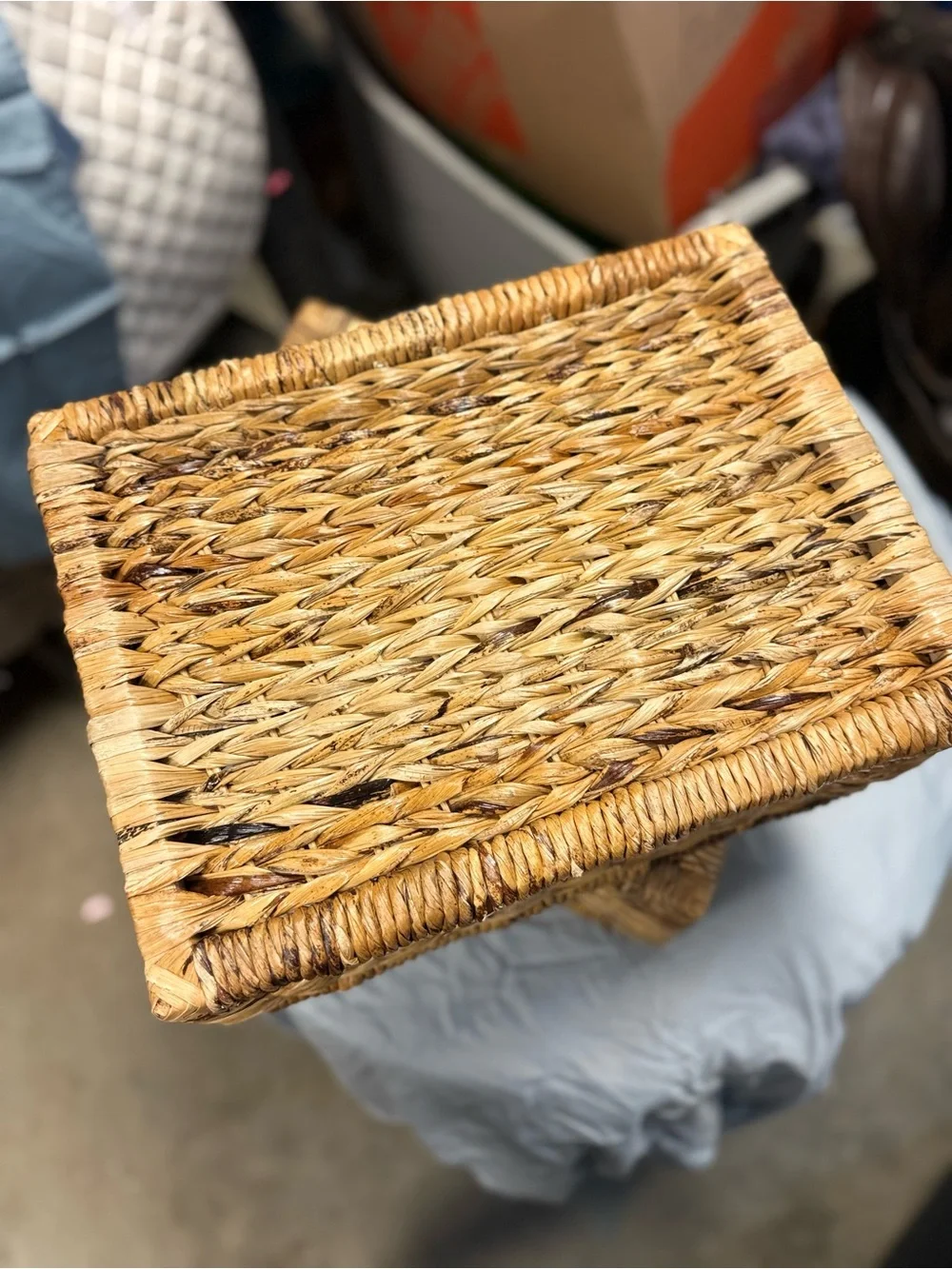 Woven Natural Seagrass Storage Basket - Set of 2